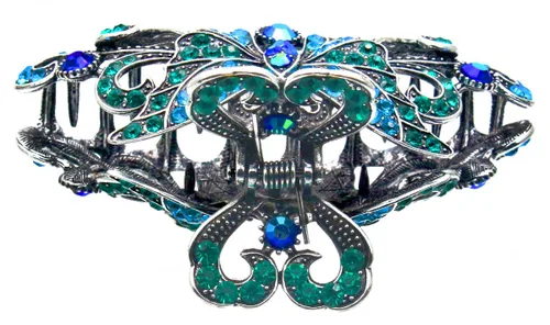 Miniatura 7 de Fashion & Lifestyle Pinza de mandíbula grande de aleación de metal para mujeres y niñas, pinza bastante fuerte, pasador antideslizante, agarre hacia