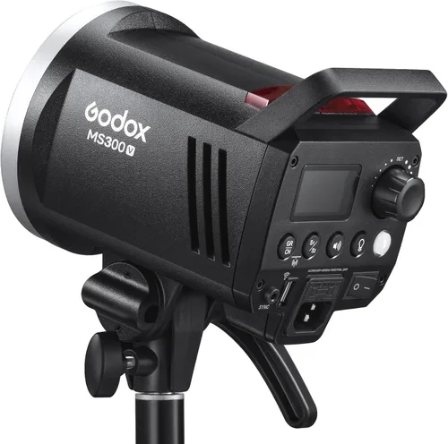 Miniatura 4 de Godox MS300V 300Ws GN58 Compact Studio Strobe Flash Monolight con montaje Bowens, lámpara de modelado LED, sistema inalámbrico X 2.4G, 5600K 1.3s