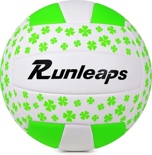 Miniatura 14 de Runleaps Pelota de voleibol de playa, tamaño oficial 5, suave, impermeable, para deportes de arena, pelota de poliuretano para interiores