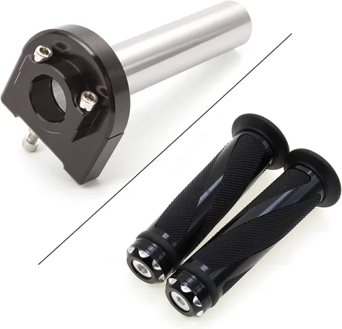 Manillar de motocicleta de 7/8 pulgadas con tubo de acelerador de giro rápido CNC anodizado, control de palanca motorizado para la mayoría de
