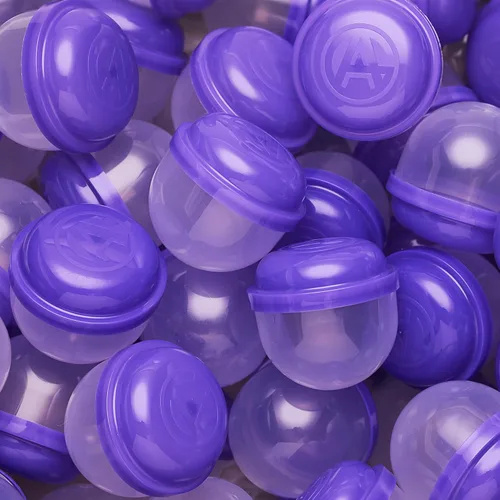 Miniatura 9 de Máquina expendedora de cápsulas, cápsulas de bellota púrpura translúcidas vacías 50 piezas de 2 pulgadas, cápsulas de máquina de chicles a granel