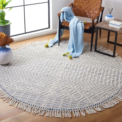 Miniatura 32 de SAFAVIEH Natura Collection - Alfombra decorativa de 2 x 3 pies, color marfil, con flecos de lana marroquí bohemia, hecha a mano, ideal para zonas