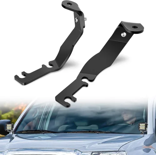 Miniatura 15 de Nilight Soporte de luz de zanja, bisagras de capó, kit de soporte de montaje para luz LED auxiliar todoterreno para luz de trabajo en Toyota 4Runner
