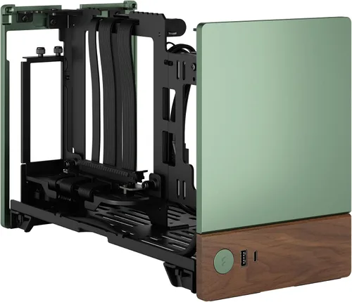 Miniatura 18 de Fractal Design Terra Graphite - Panel frontal de madera de nogal - Factor de forma pequeño - Carcasa para juegos Mini ITX - Cable elevador PCIe 4.0