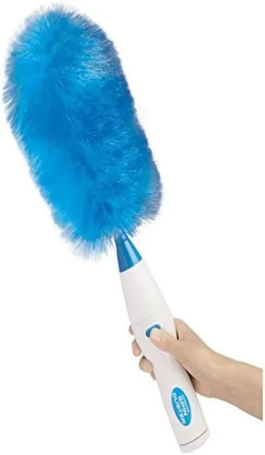 Hurricane 360 - Plumero eléctrico giratorio de plumas, plumero eléctrico ajustable, cepillo de polvo para eliminar el polvo en un solo centrifugado,