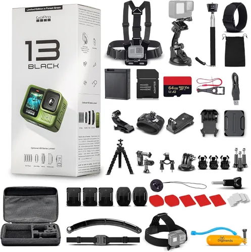 Miniatura 9 de GoPro HERO13 (Hero 13) Cámara de acción negra impermeable con video HDR de 5.3K, fotos de 27 MP, sensor de imagen de 1/1.9 pulgadas, cámara web