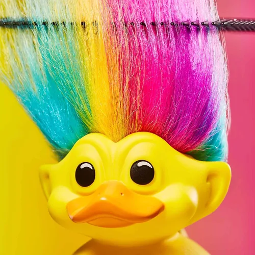 Miniatura 4 de TUBBZ First Edition Rainbow Troll Figura coleccionable de pato de goma de vinilo – Producto oficial de Trolls – TV, películas y videojuegos Arco