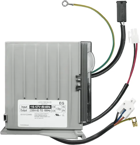 W10133449 Placa de control del inversor del refrigerador se adapta a Whirlpool Kenmore Kitchen Aid Jenn Air, VCC3 1156 09 A 52 Inverter Board