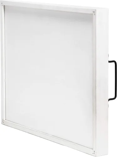 Miniatura 8 de Elegant Designs HG2000-WWC 15.50" x 12" Bandeja de madera decorativa para servir con asas, lavado blanco Bienvenido White Wash "Bienvenido