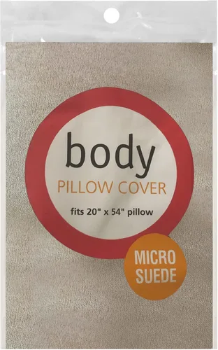 Miniatura 5 de Fresh Ideas Funda de almohada corporal de microfibra, 20 x 54 pulgadas, marfil, paquete de 2