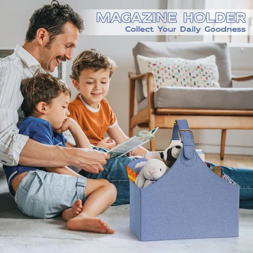Miniatura 2 de Porta revistas, estante plegable para revistas, con mango ajustable, soporte para archivador de revistas, duradero, carpeta de suelo, organizador