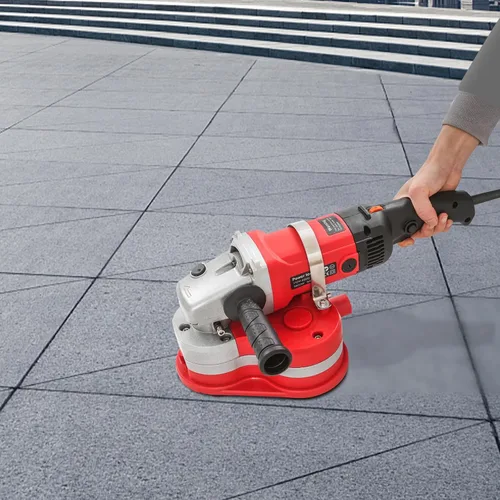 Miniatura 8 de Máquina pulidora eléctrica de diamante, pulidora eléctrica de mano de 2800 W, 6 velocidades ajustables, con 3 muelas abrasivas de hormigón