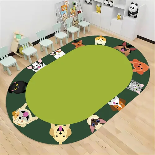 Miniatura 12 de Alfombras de área para niños, 3 x 4 pies, educativas y divertidas con alfabeto ABC, alfombra de aprendizaje temprano para actividades