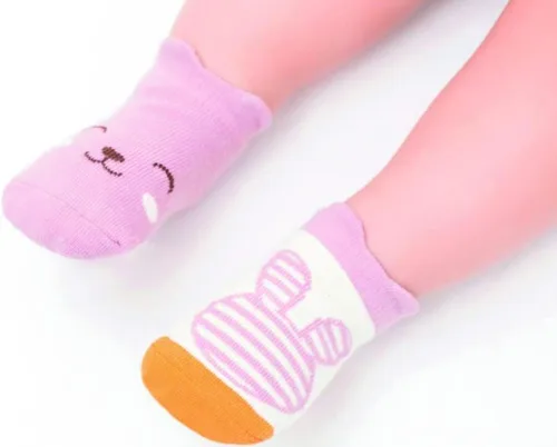 Miniatura 11 de Kisgyst 6 pares de calcetines de algodón antideslizantes para bebé, con suela antideslizante para recién nacido, niño y niña