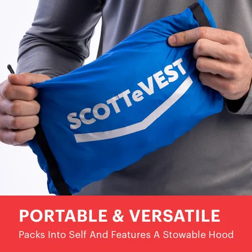 Miniatura 5 de SCOTTeVEST Pack - Chaqueta rompevientos para hombre, 19 bolsillos ocultos, abrigo ligero repelente al agua para viajes y más