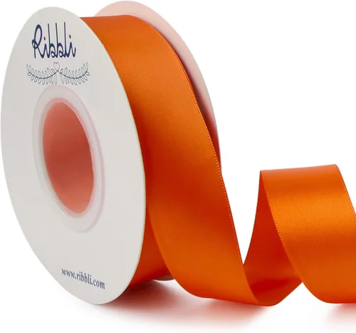 Miniatura 127 de Ribbli - Cinta de satén de doble cara dorada, 1 pulgada x 25 yardas, uso para ramo de lazos, envoltura de regalos, decoración de boda Dorado