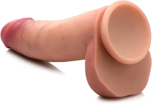 Miniatura 6 de CURVE TOYS Jock - Consolador de silicona de doble densidad de 8 pulgadas con bolas para hombres, mujeres y parejas. Consolador de silicona de alta