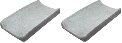 Miniatura 22 de HonestBaby Funda para cambiador de algodón orgánico unisex para bebé y pijamas para niños pequeños, azul claro (algodón terry), paquete de 1 unidad