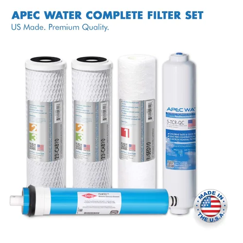 Miniatura 4 de APEC Water Sistemas RO-PUMP-220V Sistema de filtración de agua potable de ósmosis inversa ultra seguro de nivel superior con bomba de refuerzo hecha