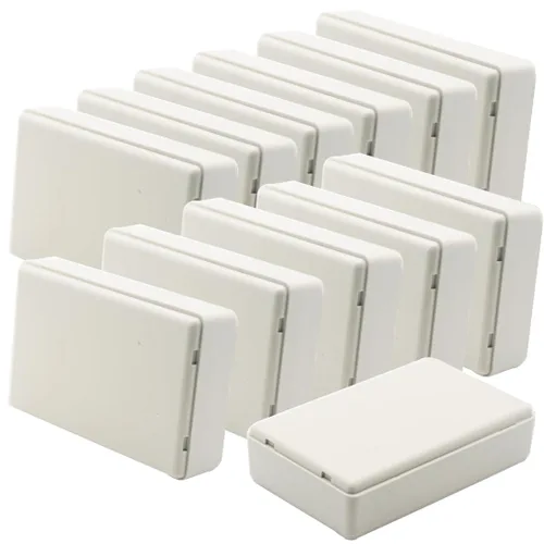 Miniatura 34 de Zulkit 12 cajas de proyecto de plástico ABS para proyectos eléctricos, caja de conexiones pequeña, color blanco, 2.17 x 1.28 x 0.79 pulgadas