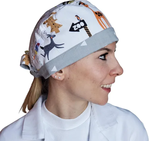 Miniatura 5 de Meliza Gorra de trabajo hecha de 100 % algodón, ajustable, sombrero de amarre para mujeres y hombres
