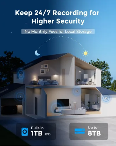 Miniatura 5 de Sistema de cámaras de seguridad REOLINK 4K, 4 piezas, cámaras WiFi 6 de 4K/8MP para exteriores con enchufe, material completamente metálico, visión