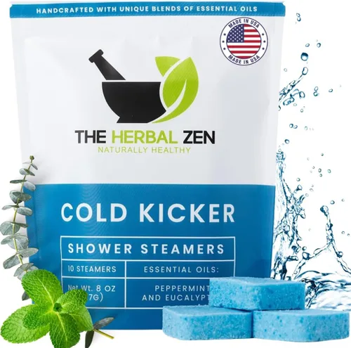 Miniatura 10 de Cold Kicker - Vaporizadores de ducha para alivio – Hecho en Estados Unidos – Tabletas de bomba de ducha de menta y eucalipto – Regalo del día