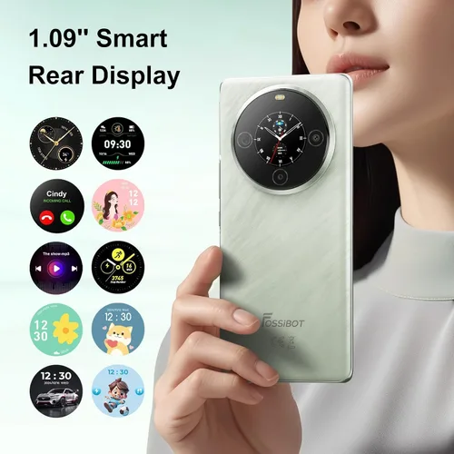 Miniatura 4 de FOSSIBOT S3Pro - Teléfono desbloqueado, 6.67 pulgadas AMOLED Dual Curvo Pantalla + 1.09 pulgadas Pantalla Trasera Teléfonos Celulares