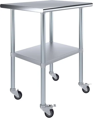 Miniatura 10 de Mesa de trabajo de acero inoxidable, mesa de metal