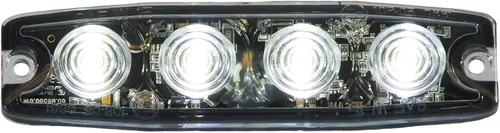 Miniatura 11 de Buyers Products 8892240 - Luz estroboscópica LED ultrafina de 4.5 pulgadas, ámbar, 4 LED, patrones de flash síncronos y alternos, luz de emergencia