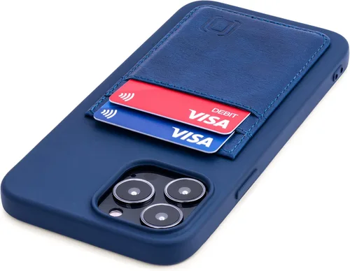 Miniatura 18 de Dockem Funda tipo cartera para iPhone 13 con carcasa de silicona líquida, placa de metal integrada para montaje magnético y 2 bolsillos para Negro
