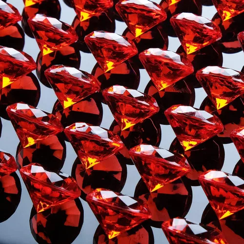Miniatura 7 de Babenest - Relleno de jarrón de gemas falsas de diamantes acrílicos, 240 piezas de diamantes de imitación de 3/4 pulgadas, joyas de cristal para Rojo