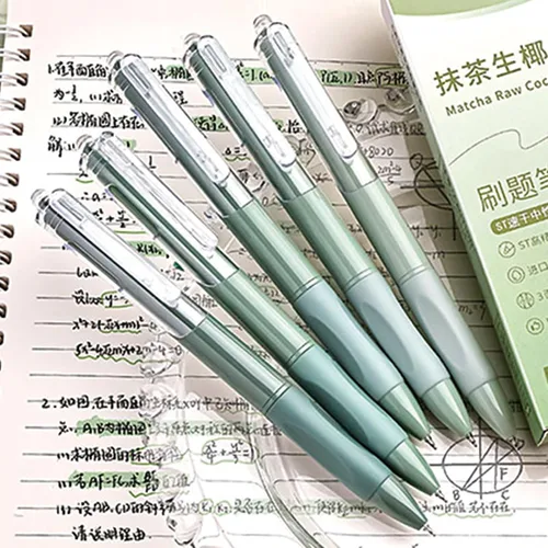 Miniatura 3 de MOZXIRZ 5 piezas de bolígrafos de tinta de gel, bolígrafos retráctiles, bolígrafos bonitos, punta de 0.5 mm, bolígrafo de tinta negra, bolígrafos