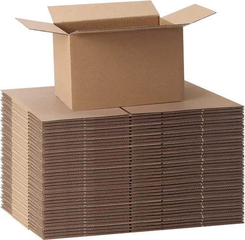 Miniatura 25 de CRUGLA Paquete de 40 cajas de envío de 8 x 6 x 4, cajas de cartón para pequeñas empresas, caja de correo corrugada a granel para embalaje