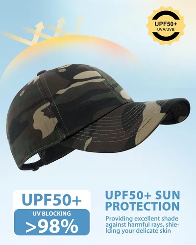 Miniatura 2 de GADIEMKENSD Unstructured Baseball Cap Adjustable, Running Hat for Men Women, Cotton Dad Hat Plain for Outdoors Activities
