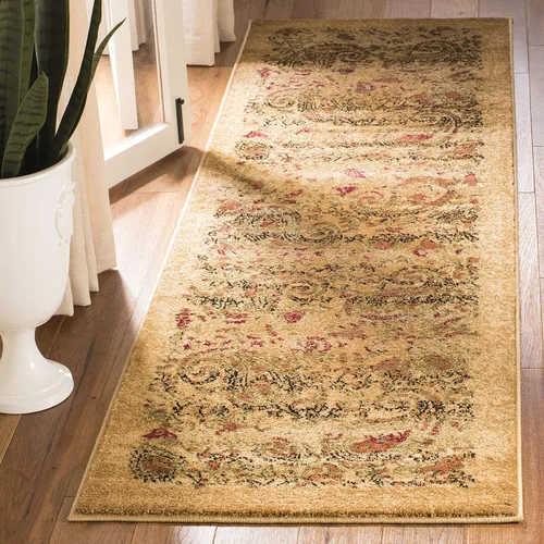 Miniatura 7 de SAFAVIEH Lyndhurst Collection - Alfombra redonda de 7 pies, color beige y multicolor, diseño tradicional de cachemira, no desprende pelusa