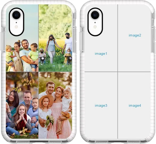 Miniatura 23 de Funda de teléfono personalizada para iPhone XR, diseño personalizado de fotos de collage de múltiples imágenes, resistente a los golpes, resistente