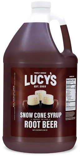 Miniatura 10 de Lucy's Family Owned – Jarabe para cono de nieve de raspado – 1 galón (128 onzas)
