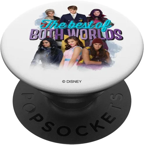 Disney Descendant Movie The Best of Both Worlds PopSockets - Agarre y soporte para teléfonos y tabletas, Negro