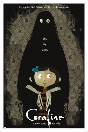 Miniatura 12 de Trends International Coraline Ghost Story - Póster de una hoja para pared, 22.4 pulgadas de largo x 14.7 pulgadas, versión enmarcada en negro
