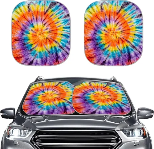 Miniatura 6 de Parasoles para parabrisas de automóvil con estampado de patas de perro, bloquea rayos UV, mantiene tu vehículo fresco, cubierta plegable para auto