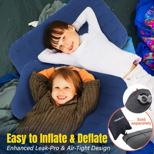 Miniatura 3 de TREKOLOGY Almohada de Camping - Grande Inflable (24"x15") para Comodidad como en Casa, Portátil y Ergonómica, Fácil de Limpiar, Duradera y a Prueba