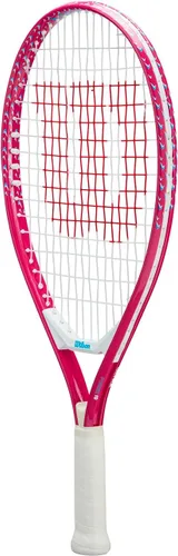 Miniatura 3 de Wilson Ultra Power - Raqueta de tenis recreativa junior de 19" - Rosa/Blanco/Azul