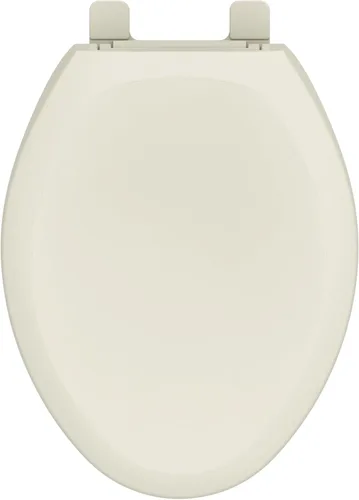 Miniatura 9 de Gerber Asiento de inodoro alargado con tapa, cierre suave, sin golpe, instalación rápida y fácil, plástico resistente, ajuste ajustable para Blanco