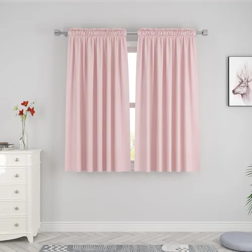 Miniatura 9 de UPOPO Cortinas de Niveles Beige Sobre Fregadero con Textura de Lino para Ventana de Cocina de 16 Pulgadas de Largo Caravana Privacidad Pequeñas