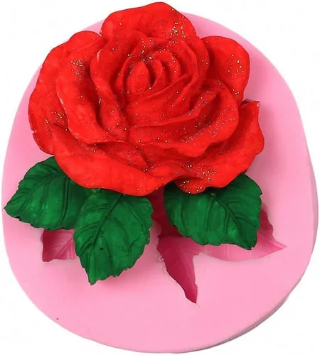 Miniatura 2 de 2 moldes de silicona de rosas 3D, molde de caramelo de fondant de chocolate con flores de rosa, herramientas de decoración de pasteles, suministros