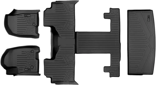 Miniatura 6 de SMARTLINER - Juego de 3 filas y forro de carga Compatible con Cadillac Escalade 2021-2025
