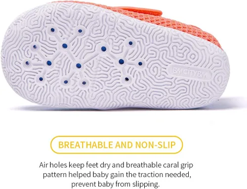 Miniatura 6 de BMCiTYBM Zapatos de bebé para niños pequeños, zapatillas de malla transpirable antideslizantes