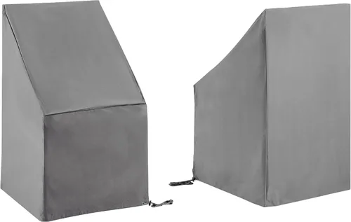 Miniatura 15 de Crosley Furniture Fundas impermeables para muebles de patio, juego de 2 piezas para sillas de comedor, color marrón Beige Bronceado