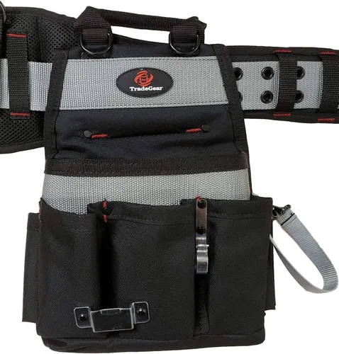Miniatura 4 de TradeGear Part #SZB - Combo de cinturón y bolsa de electricista – Cinturón de herramientas para electricistas resistente diseñado para mayor